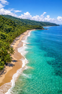 Playa tropical en Costa Rica
